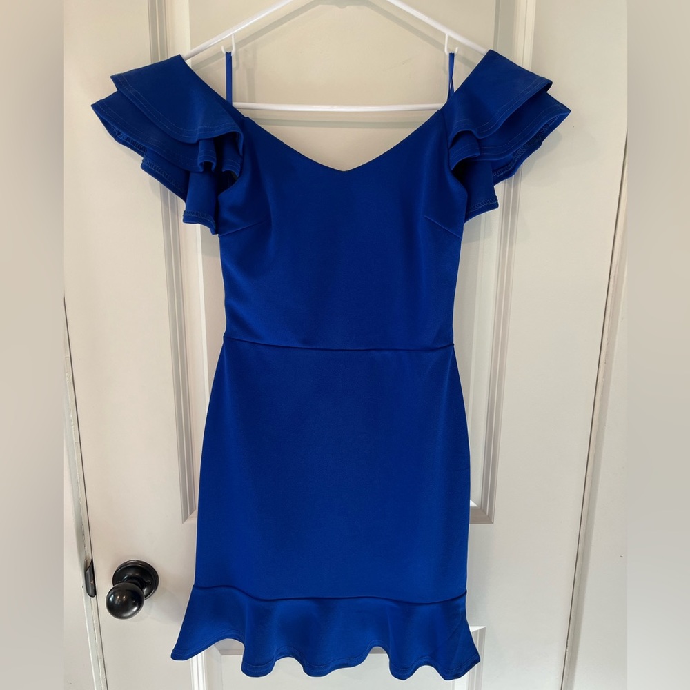 Royal blue cocktail dress. Size small NWT